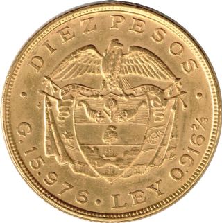 10 Pesos Colombia 1919-1924